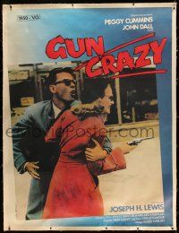 3d306 GUN CRAZY linen French 1p R80s Joseph H. Lewis noir classic, Peggy Cummins, different image!