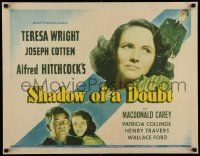 3d234 SHADOW OF A DOUBT 1/2sh '43 Teresa Wright, Joseph Cotten, directed by Alfred Hitchcock!