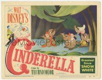 3d096 CINDERELLA LC #3 '50 Disney classic cartoon, great close up of Jaq, Gus & other mice!