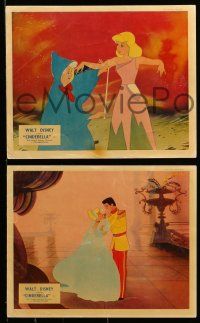 3d205 CINDERELLA 8 color English FOH LCs '50 Walt Disney classic fantasy cartoon, great scenes!