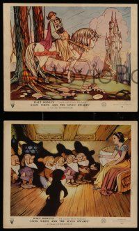 3d202 SNOW WHITE & THE SEVEN DWARFS 4 color English FOH LCs R40s Disney, great different images!