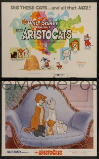 3d121 ARISTOCATS 9 LCs '71 Walt Disney feline jazz musical cartoon, great movie scenes!
