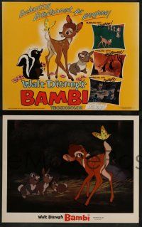 3d123 BAMBI 8 LCs R66 Walt Disney animated cartoon deer classic, Thumper, Flower, great images!