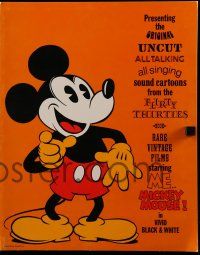 3d066 MICKEY MOUSE pressbook '74 six 1930s United Artists cartoons re-released!