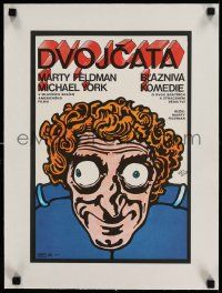 3f055 LAST REMAKE OF BEAU GESTE linen Czech 11x16 '79 art of wacky Marty Feldman by Hlavaty!