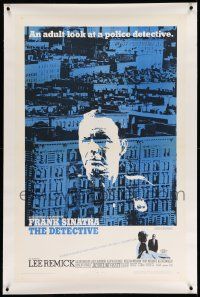 3f192 DETECTIVE linen 1sh '68 Frank Sinatra as gritty New York City cop, an adult look at police!
