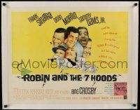 3f109 ROBIN & THE 7 HOODS linen 1/2sh '64 Frank Sinatra, Dean Martin, Sammy Davis Jr, Bing Crosby!
