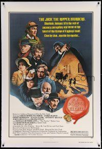 3f296 MURDER BY DECREE linen 1sh '79 Christopher Plummer as Sherlock Holmes, James Mason as Watson!