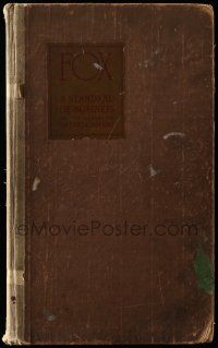 3g058 FOX 1926-27 campaign book '26 incredible art + tipped-in portraits of top stars & directors!