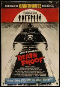 3g418 DEATH PROOF int'l DS 1sh '07 Quentin Tarantino's Grindhouse, great car & sexy silhouettes art!