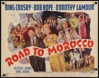 3g391 ROAD TO MOROCCO style B 1/2sh '42 Bob Hope, Bing Crosby & Dorothy Lamour, different & rare!