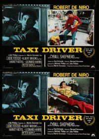 3g230 TAXI DRIVER set of 10 Italian photobustas '76 Robert De Niro, Scorsese, different images!