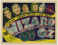 3g129 WIZARD OF OZ TC '39 Judy Garland, Ray Bolger, Jack Haley, Bert Lahr & Frank Morgan, rare!