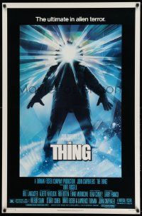 3g444 THING 1sh '82 John Carpenter classic sci-fi horror, Struzan, new credit design!