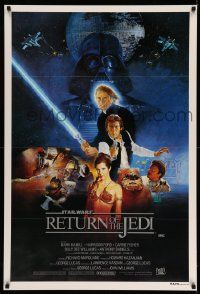 3h077 RETURN OF THE JEDI Aust 1sh '83 George Lucas classic, Hamill, Harrison Ford, Sano art