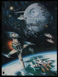 3h231 RETURN OF THE JEDI 20x27 commercial poster '83 fan club, Battle of Endor art by Sternbach!