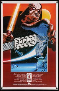 3h155 EMPIRE STRIKES BACK Kilian 1sh R90 George Lucas classic, Darth Vader, Larry Noble art!