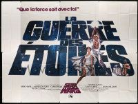 3h033 STAR WARS French 8p '77 George Lucas classic sci-fi epic, great art by Ferracci & Tom Jung!