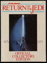 3h387 RETURN OF THE JEDI magazine '83 official collectors edition, filled with many color images!
