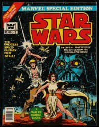 3h382 STAR WARS COMIC BOOK #1 special edition magazine '77 the official Marvel Comics adaptation!