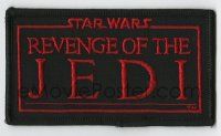 3h443 RETURN OF THE JEDI patch '83 George Lucas classic, title on black background!