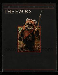 3h026 RETURN OF THE JEDI presskit w/ 3 stills '83 George Lucas classic, great image of Ewok!