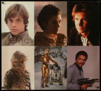 3h222 EMPIRE STRIKES BACK 34x38 special '80 Luke, Leia, Han, Chewie, Lando Calrissian, C-3PO/R2D2