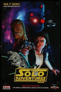 3h303 SOLO ADVENTURES 11x17 special '10 CGI animated Star Wars short, Han Solo & Chewbacca!