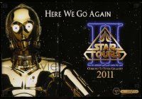 3h301 STAR TOURS 13x19 special '11 Walt Disney & Star Wars, 1269/1723!