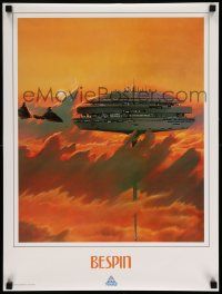 3h242 STAR TOURS 18x24 special '86 Star Wars and Disney, fake travel poster, cloud city of Bespin!