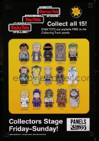 3h312 STAR WARS 12x17 advertising poster '13 cool images of Star Tots, collect them all!