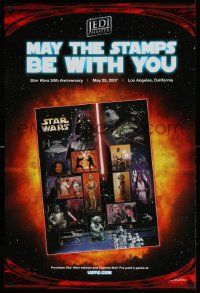 3h297 STAR WARS 24x36 special '07 USPS promotion, may the stamps be with you, art by Drew Struzan!
