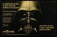 3h321 STAR WARS SAGA 2-sided tv poster '06 Vader, an event so big it will take your breath away!