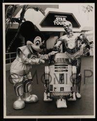 3h430 STAR TOURS 4 8x10 stills '86 Walt Disney & Star Wars, great and somewhat prescient images!