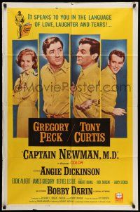 3j146 CAPTAIN NEWMAN, M.D. 1sh '64 Gregory Peck, Tony Curtis, Angie Dickinson, Bobby Darin