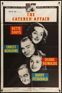 3j152 CATERED AFFAIR 1sh '56 Debbie Reynolds, Bette Davis, Ernest Borgnine, Barry Fitzgerald