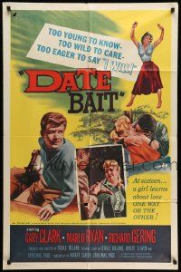 3j207 DATE BAIT 1sh '60 teens too young to know, too wild to care & too eager to say I WILL!
