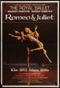 3j732 ROMEO & JULIET English 1sh '66 Margot Fonteyn, Rudolf Nureyev, English ballet version!