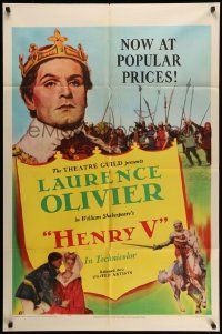 3j408 HENRY V 1sh R50 Laurence Olivier & Renee Asherson, William Shakespeare!