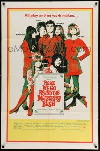 3j413 HERE WE GO ROUND THE MULBERRY BUSH 1sh '68 Judy Geeson, Barry Evans, Angela Scoular!