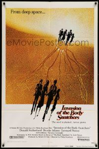 3j445 INVASION OF THE BODY SNATCHERS advance 1sh '78 Kaufman classic remake of sci-fi thriller!