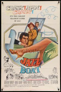3j453 JAZZ BOAT 1sh '60 Anthony Newley, Anne Aubrey, coolest craziest caper of all!