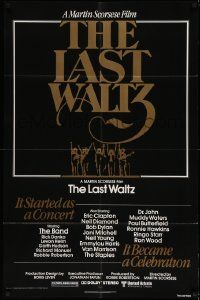 3j503 LAST WALTZ 1sh '78 Martin Scorsese, it started as a rock concert & became a celebration!