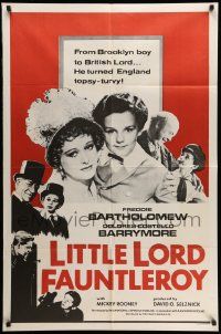 3j516 LITTLE LORD FAUNTLEROY 1sh R60s Freddie Bartholomew in the title role, Dolores Costello!