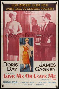3j531 LOVE ME OR LEAVE ME 1sh R62 full-length sexy Doris Day as famed Ruth Etting, James Cagney!