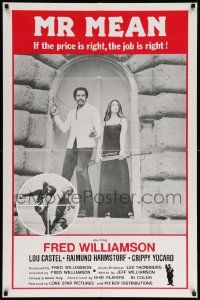 3j592 MR MEAN 1sh '77 Fred Williamson blaxploitation, if the price is right the job is right!