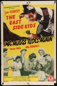 3j593 MR MUGGS RIDES AGAIN 1sh '45 Leo Gorcey, Huntz Hall & The East Side Kids!