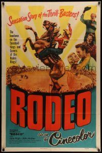 3j731 RODEO 1sh '52 lowdown on Daredevil Kings & Queens of the Rodeo Rings, Jane Nigh!