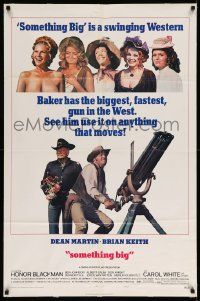 3j799 SOMETHING BIG style A 1sh '71 Dean Martin & Brian Keith in a swinging western!