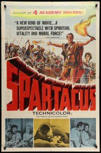 3j806 SPARTACUS awards 1sh '61 classic Stanley Kubrick & Kirk Douglas epic!